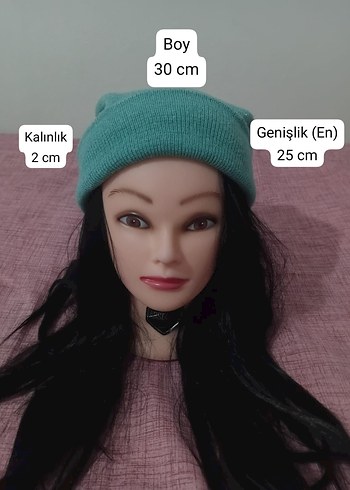 Mint Yeşili Bere  Günlük & Unisex - Görsel 5