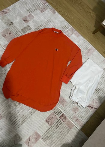 Turuncu Yarım Balıkçı Yaka Salaş Üst - Görsel 3