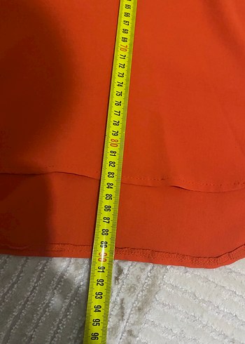 Turuncu Yarım Balıkçı Yaka Salaş Üst - Görsel 5