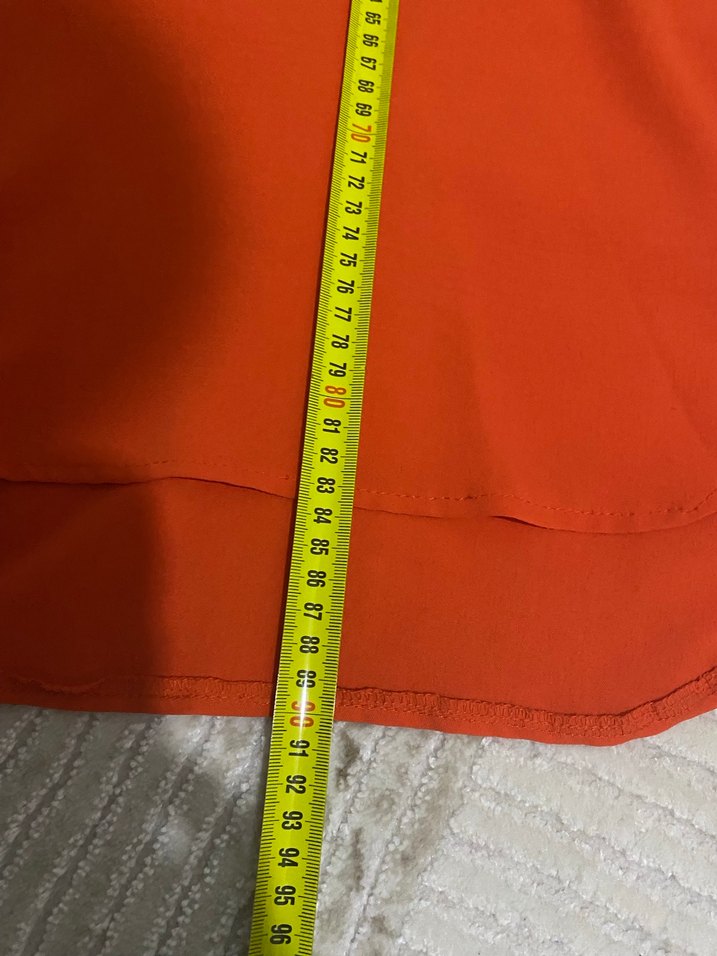 Turuncu Yarım Balıkçı Yaka Salaş Üst - Görsel 5