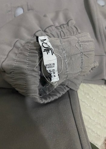 Düğmeli Gri Kadın Eşofman Takımı - Görsel 5