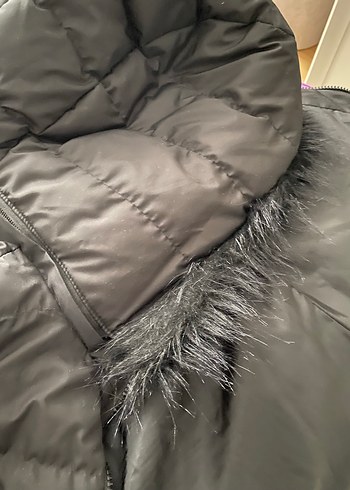 Siyah Uzun Kürklü Kadın Yelek - Görsel 6