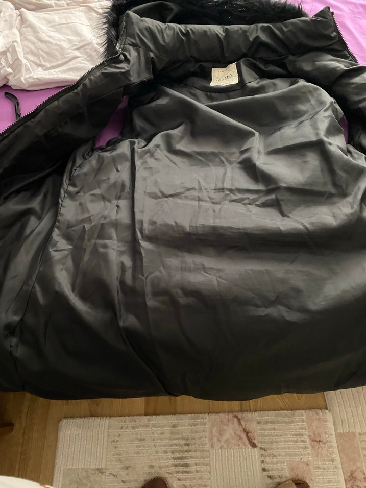 Siyah Uzun Kürklü Kadın Yelek - Görsel 4