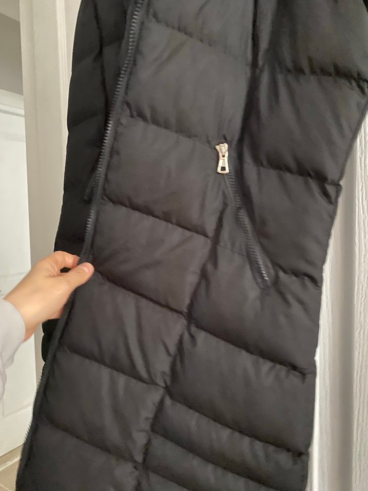 Siyah Uzun Kürklü Kadın Yelek - Görsel 2