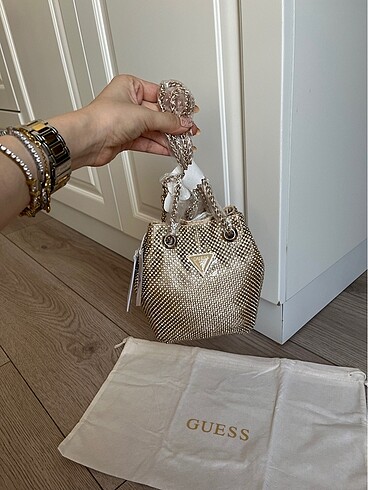 Guess Gold Taşlı Çanta
