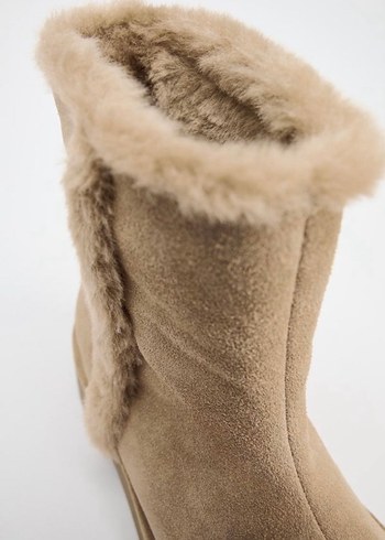 Zara Kürklü Süet Kadın Bot - Görsel 2