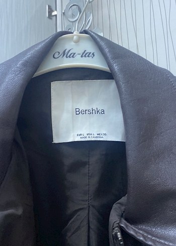 Bershka Bershka Kahverengi Deri Ceket Bershka