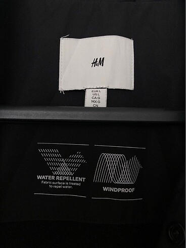l Beden H&M erkek yağmurluk - trençkot.