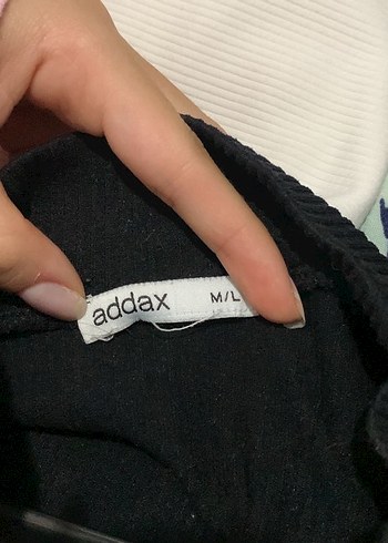 Addax Addax Kadın Siyah Dik Yaka Crop Top