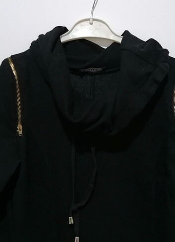 s Beden Siyah boğazlı kışlık elbise tunik 