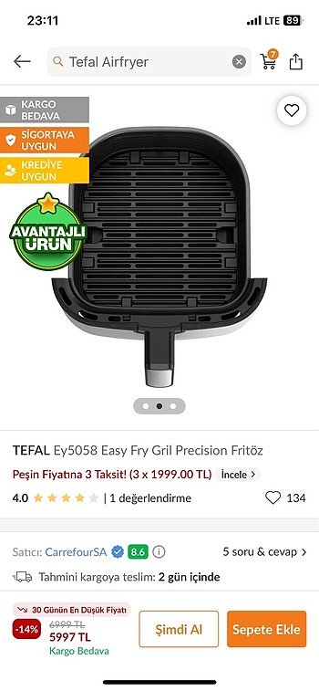 Tefal Tefal airfray