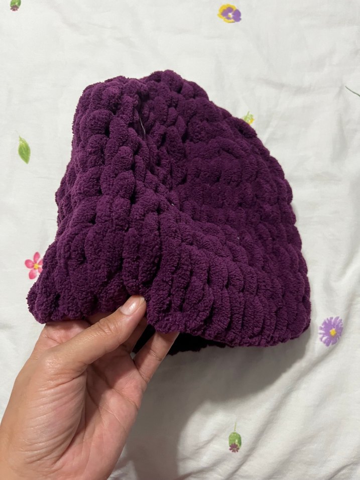 Mor Örgü Kadın Bere - Görsel 3