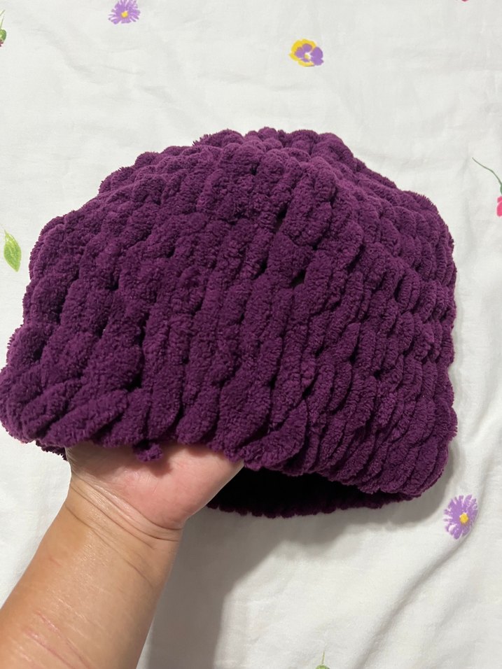 Mor Örgü Kadın Bere - Görsel 2