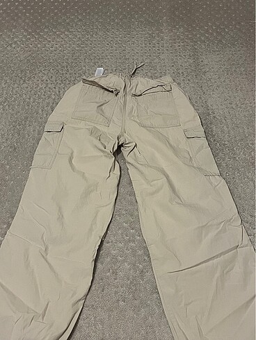 Defacto Krem rengi paraşüt pantolon