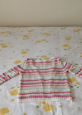 LC Waikiki Çok Renkli Örgü Bohem Kız Hırkası