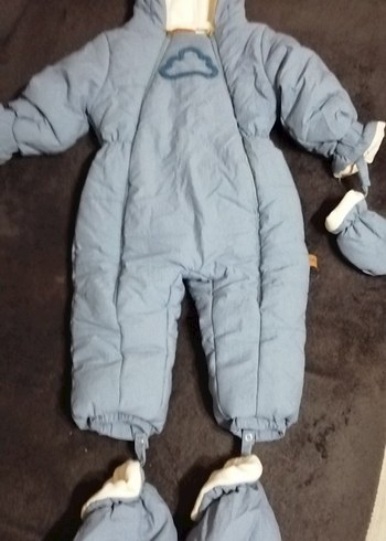 Bebek Erkek Astronot Tarzı Mavi Tulum - Görsel 2