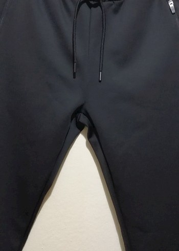 Koton Siyah Fermuarlı Erkek Jogger Eşofman - Görsel 3