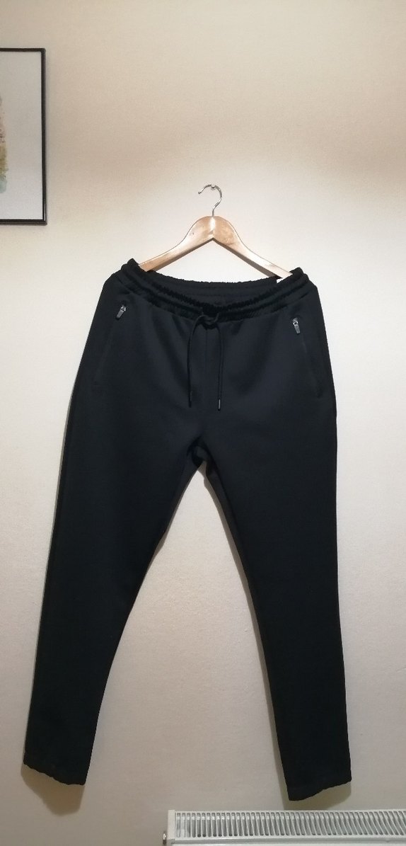 Koton Siyah Fermuarlı Erkek Jogger Eşofman - Görsel 4