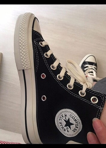 39 Beden siyah Renk Converse Bilekli Barkodlu Ayakkabı 