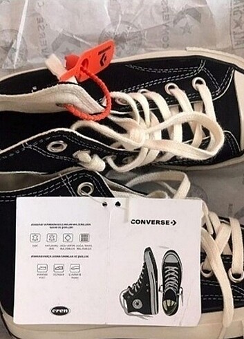 38 Beden siyah Renk Converse Bilekli