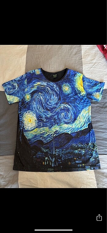 Van Gogh Yildizli Gece Tisört