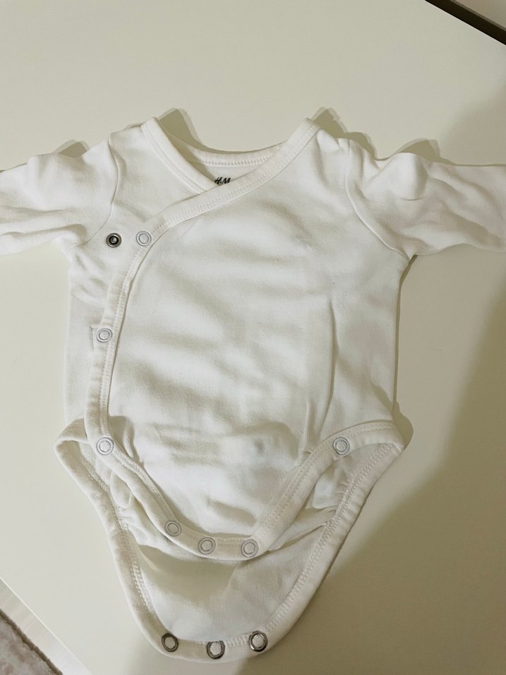 H&M Beyaz uzun kollu zıbın - Görsel 2