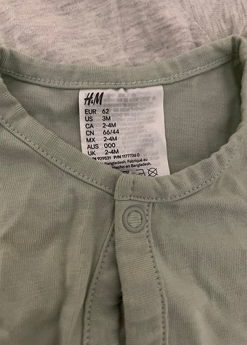 2-4 ay H&M uzun kollu tulum - Görsel 5
