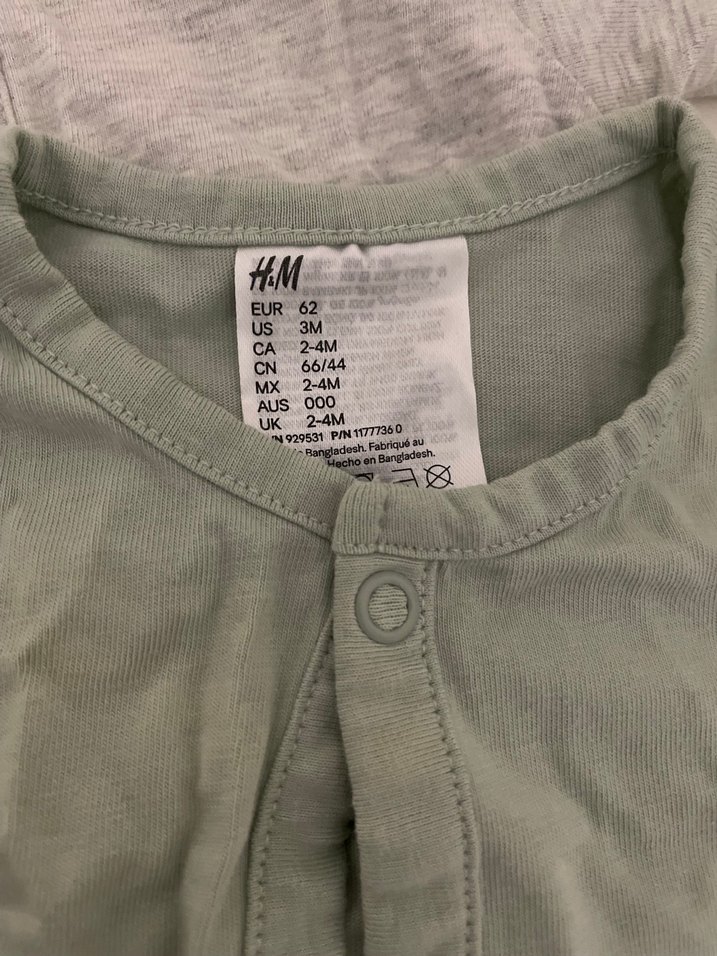 2-4 ay H&M uzun kollu tulum - Görsel 5