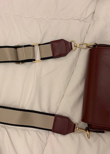 Bordo Deri Kadın Çanta - Görsel 2