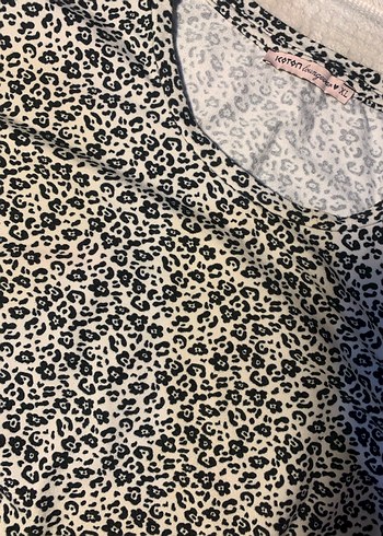 Gri Desenli Kısa Kollu Pijama Takımı - Görsel 2