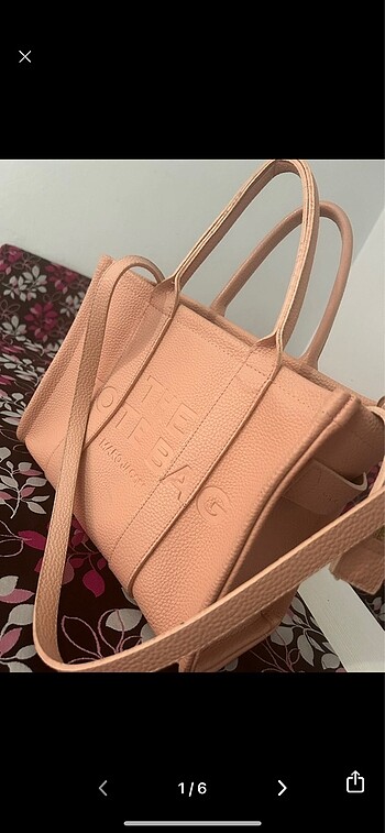 Pudra the tote bag çanta büyük boy