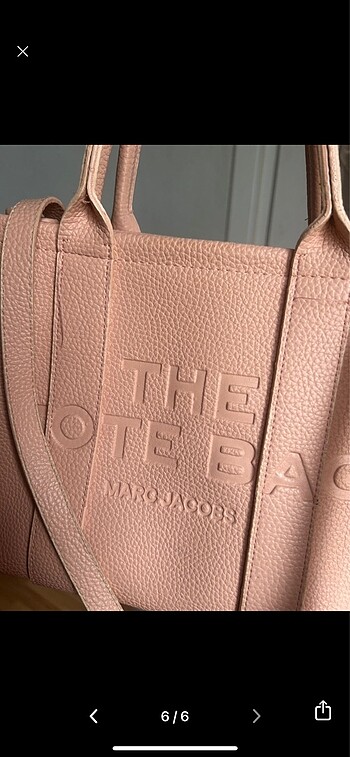  Beden pembe Renk Pudra the tote bag çanta büyük boy