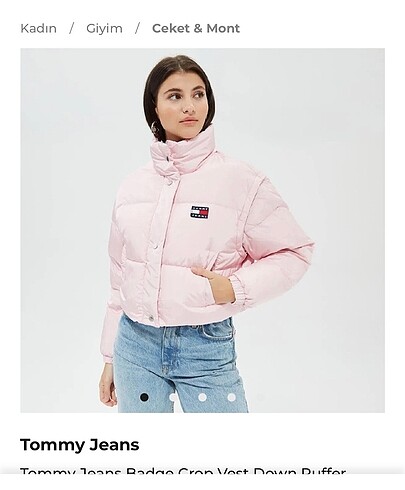 Tommy jeans crop mont
