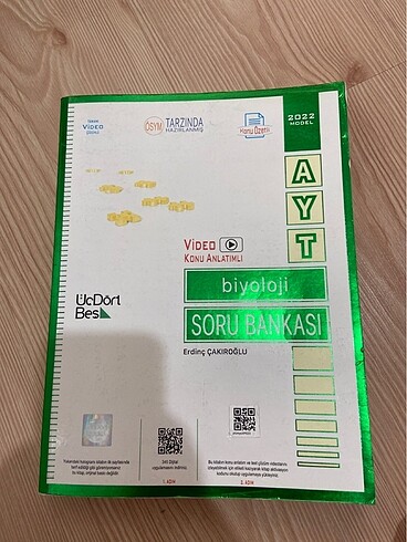 Üçdörtbeş yayınları ayt biyoloji