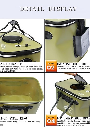  Beden Katlanabilir Balıkçı Çantası (30 litre)