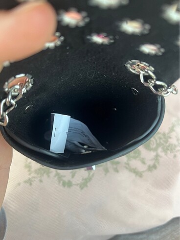 Beden siyah Renk Stradivarius kuşgözü telefon çantası