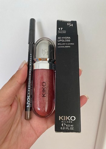 KIKO 3D Hydra lipgloss ve dudak kalemi seti - Görsel 2