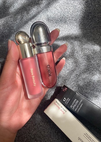 Rare Rare Beauty allık ve kiko lipgloss seti