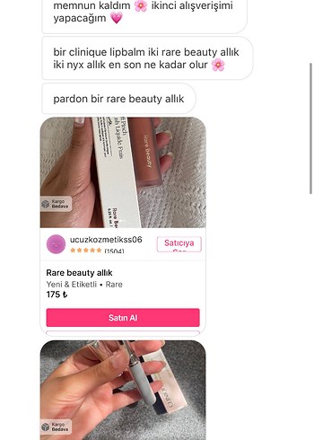  Beden Özel ilan 08 allık benefit lipglos