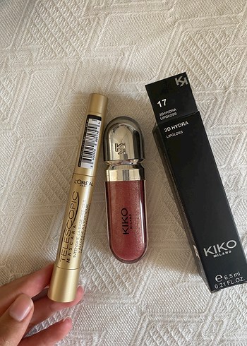 Kiko KIKO 3D Hydra lipgloss ve maskara seti
