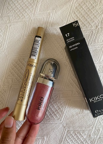 Kiko KIKO 3D Hydra Lipgloss ve teleskopic maskara seti