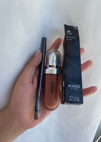 KIKO Milano 3D Hydra Lipgloss No:20 kalem seti
