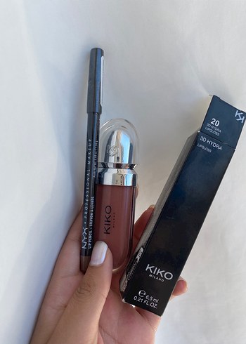 Kiko KIKO Milano 3D Hydra Lipgloss No:20 kalem seti