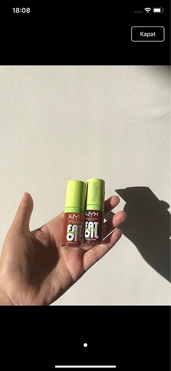 Nyx dudak yağı seti