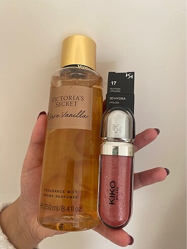 Victoria s Secret Victoria secret vücut spreyi ve Kiko lipgloss