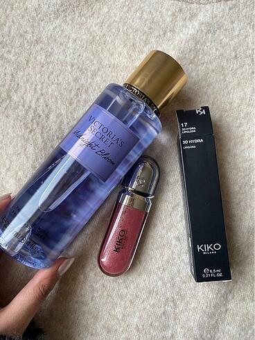 Victoria s Secret Victoria secret vucüt spreyi ve Kiko lipgloss
