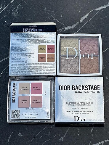 Dior backstage aydınlatıcı paleti