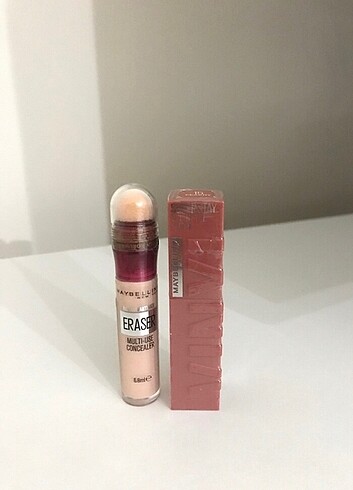 Maybelline kapatıcı ve vinly ink ruj seti