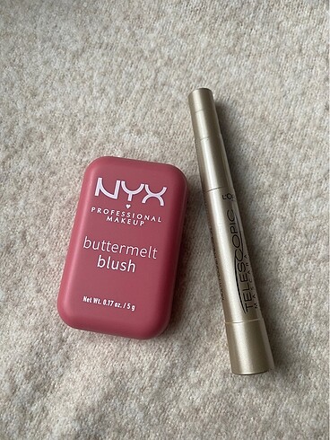 Nyx buttermelt allık ve teleskopic maskara seti