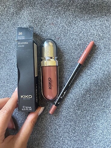 Kiko Kiko lipgloss ve Flormar dudak kalemi seti
